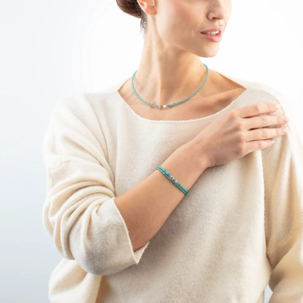 Колье Coeur de Lion Turquoise 4464/10-0600