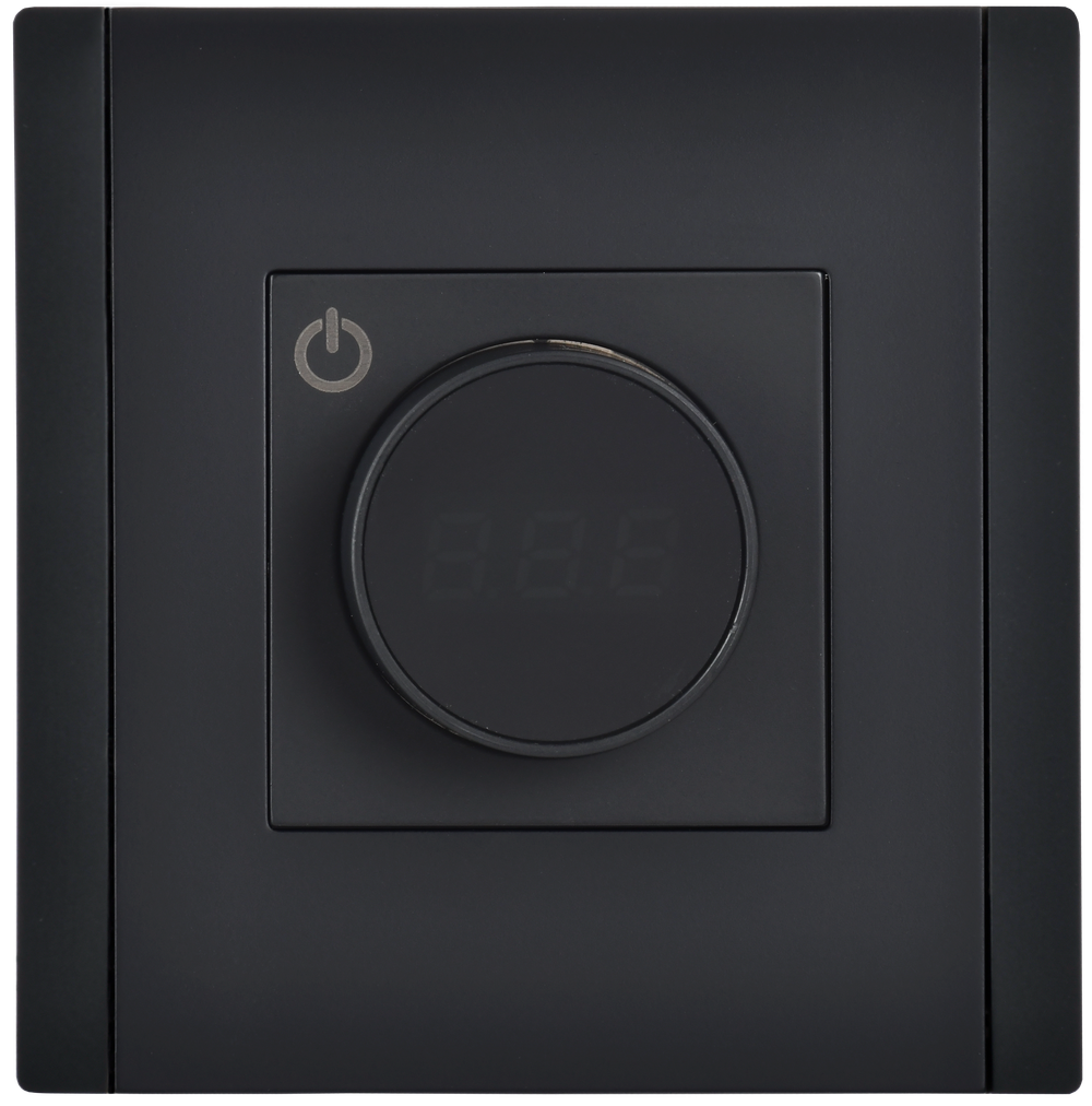 FORTE&PIANO Термостат электронный с индикацией FP152 черный IEK