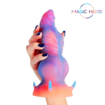 Светящийся в темноте фантазийный стимулятор - 20 см. (Цвет: разноцветный)