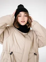 Купить Пуховик ko-ko-ko зимний женский бежевый Пуховик ko-ko-ko зимний женский бежевый