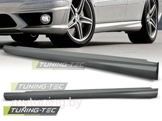 Накладки на пороги AMG STYLE для Mercedes E W211 рест