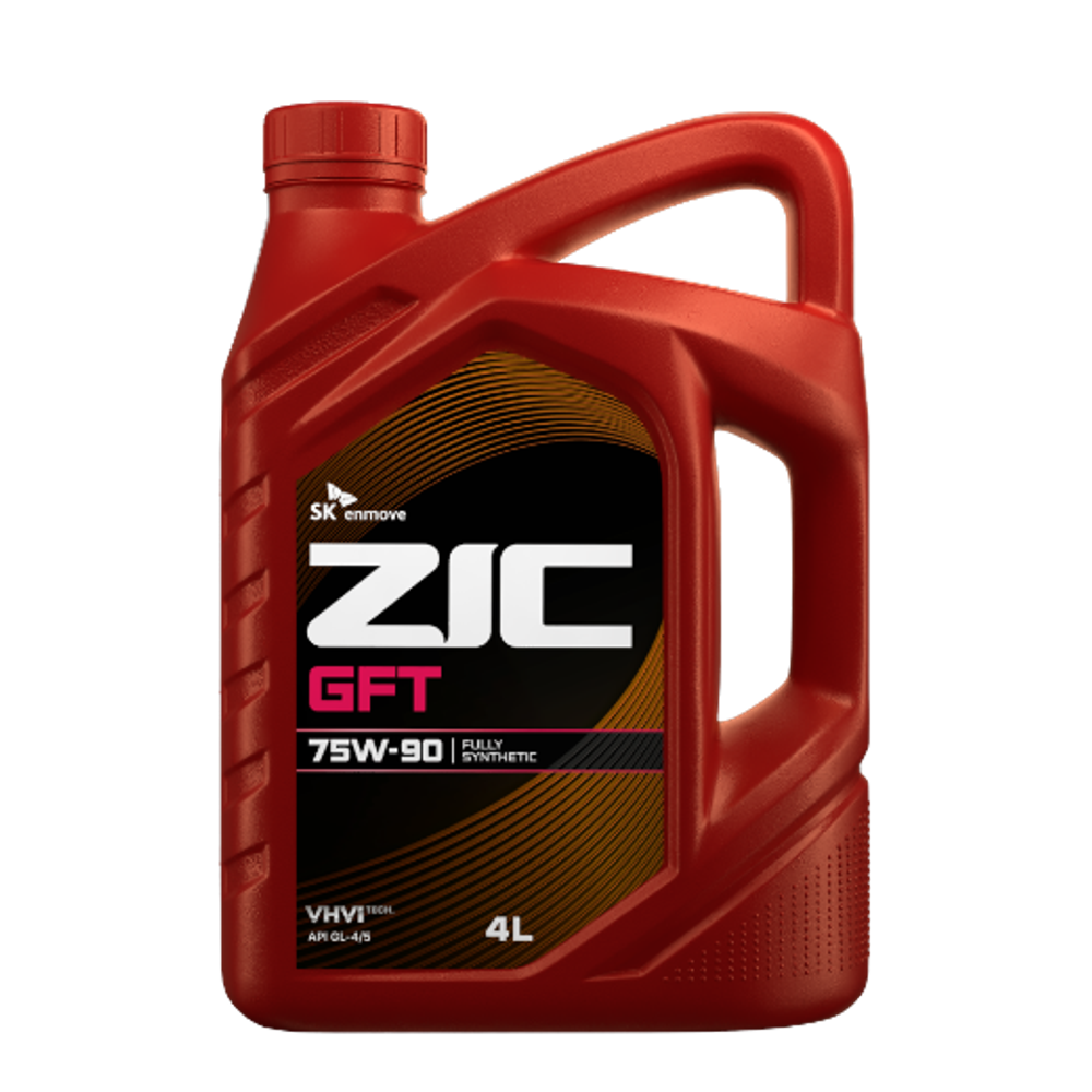 Трансмиссионное масло Zic GFT 75W-90, GL-4/5, синтетическое, 4 л