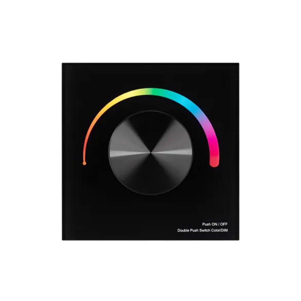 Панель SMART-P5-RGB-G-IN Black (3V, Rotary, 2.4G) (Arlight, IP20 Пластик, 5 лет) 033757
