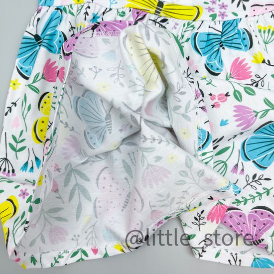 Платье "Бабочки в саду" хлопковое, Белое