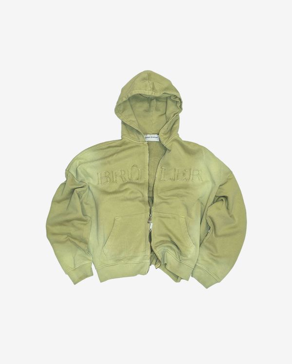 Худи Zip Liberté d'expression лаймовый - фото 1