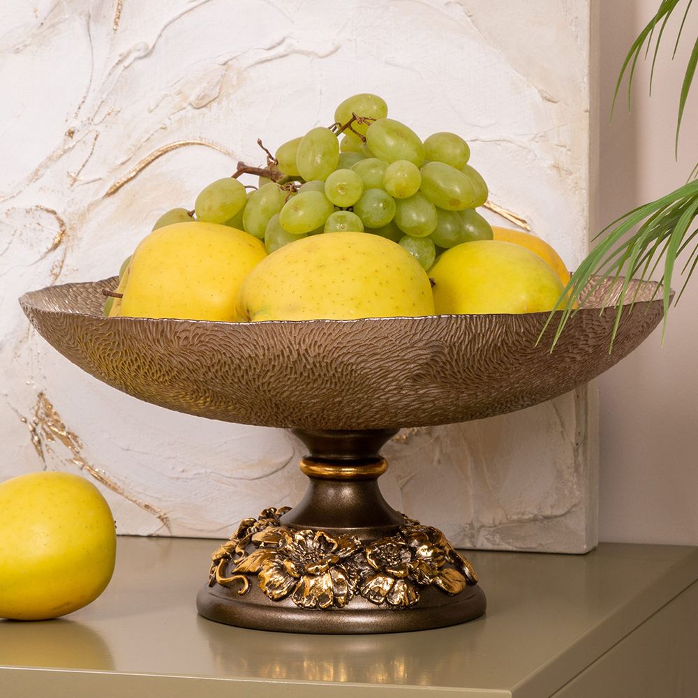 Фруктовница-конфетница Лето Бронза