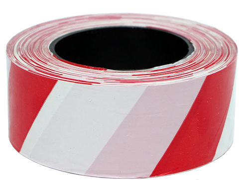 Оградительная лента бело красная ЛО-200/50 Эконом