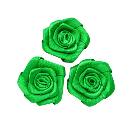 К-9080 Цветок пришивной 3см, цв.зеленый