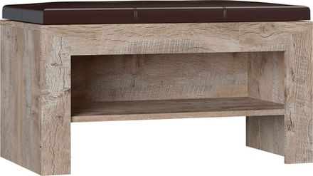 Коллекция Хилтон Тумба вешалки+МЯГКИЙ ЭЛЕМЕНТ Дуб юкон/Гранж (набор)