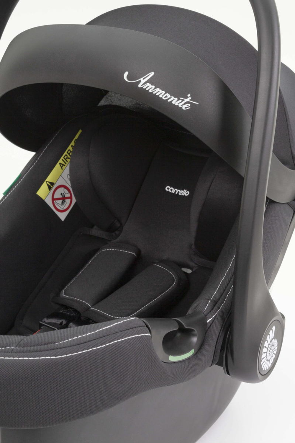 Коляска Carrello Vector CRL-6550 Ammonite AY329 Pro Absolute Black с базой Isofix 3 в 1 Seashell Beige