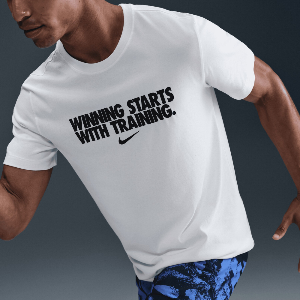 HV4187-100 Футболка тренировочная Nike Dri-fit Tee Winning