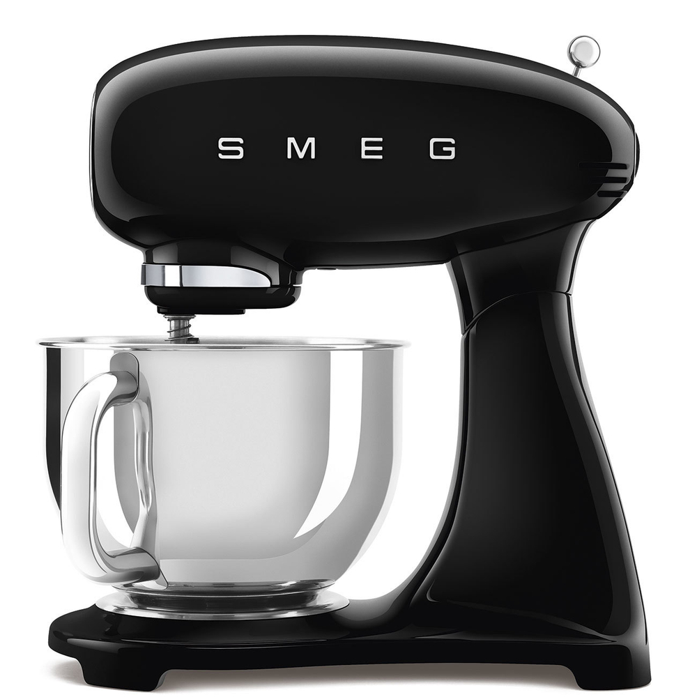 Планетарный миксер черный Smeg SMF03BLEU