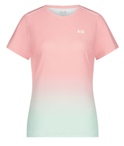 Женская футболка теннисная Australian Open Performance Tee - skye ombre