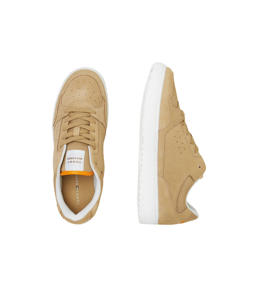 Кожаные кроссовки th basket Tommy Hilfiger - бежевый(FM0FM05071)