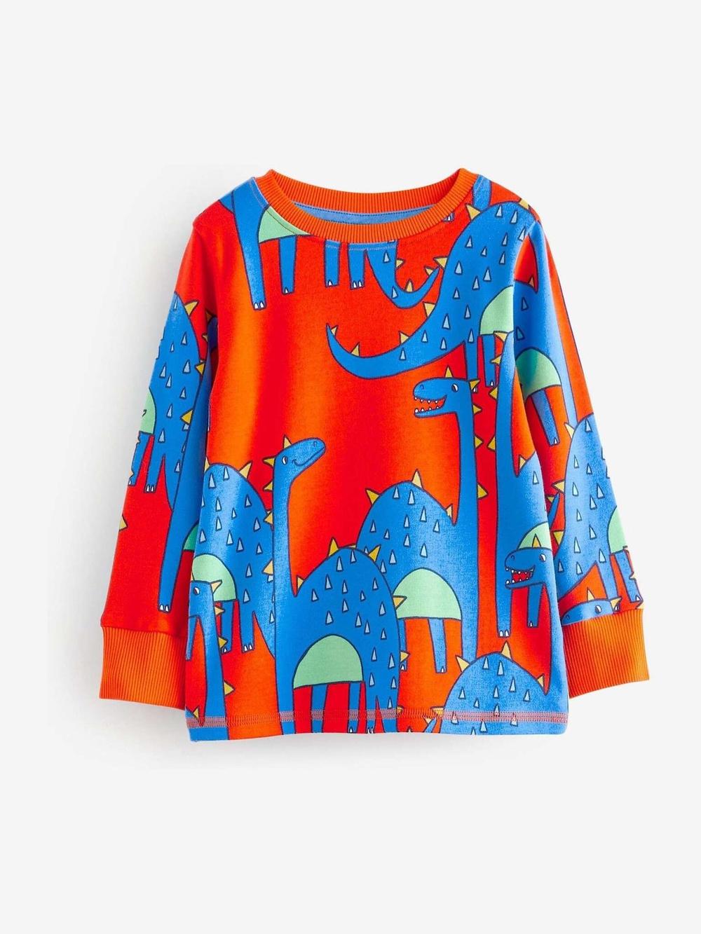 Пижама для мальчика Next 665-634, 3 шт., Синий, Молочный, Желтый