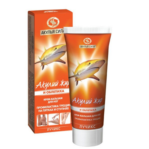 АКУЛИЙ ЖИР Крем-бальзам от трещин на пятках 75мл