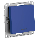 ATLASDESIGN 1-клавишный ВЫКЛЮЧАТЕЛЬ с подсветкой, сх.1а, 10АХ, механизм, АКВАМАРИН