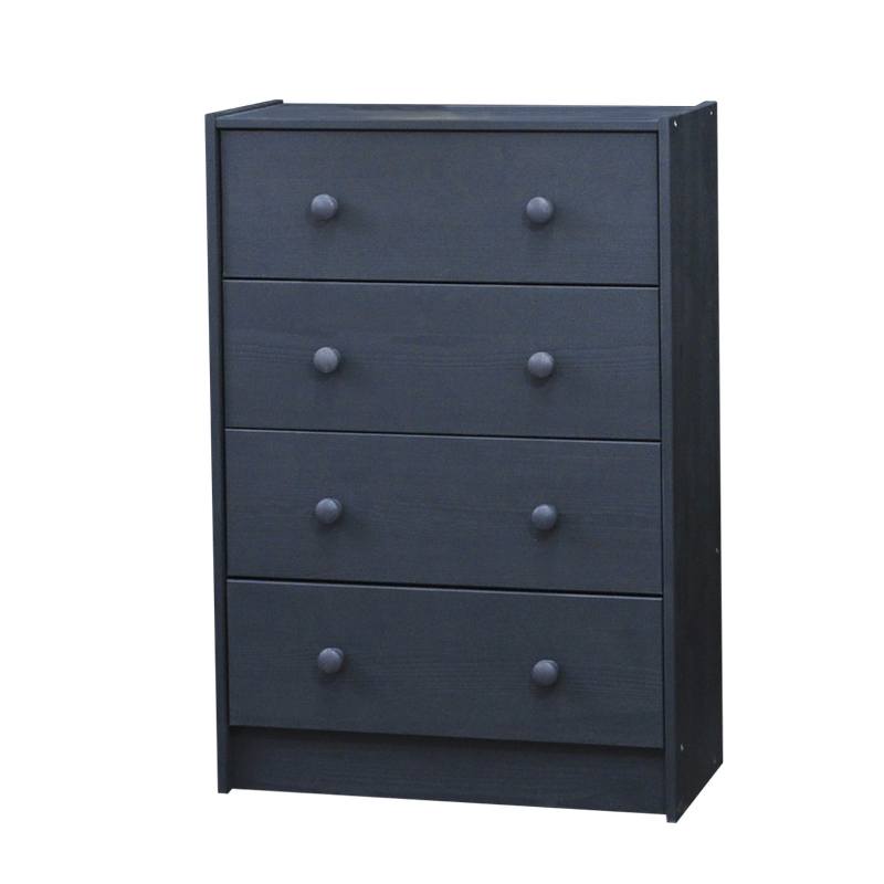 Серый Комод 4 ящика Икеа Раст из массива сосны