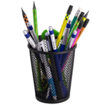 Подставка-стакан д/канцтоваров, Alingar, металлическая, 9*12*9 см,черный