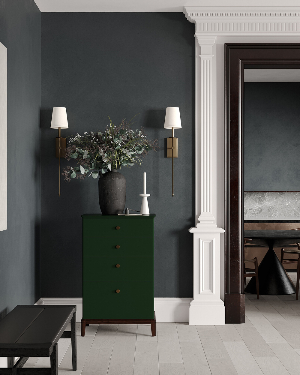 Высокий комод CRYSTAL CR002