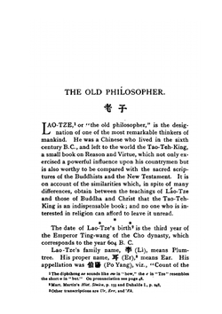 Lao-Tze's Tao-teh-king. Chinese-English | Paul Carus