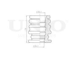 Отбойник переднего амортизатора UNIO DUC-40020