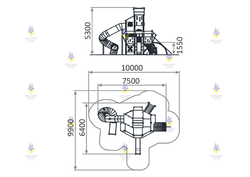 Игровой комплекс «Небесное дерево» тип-1