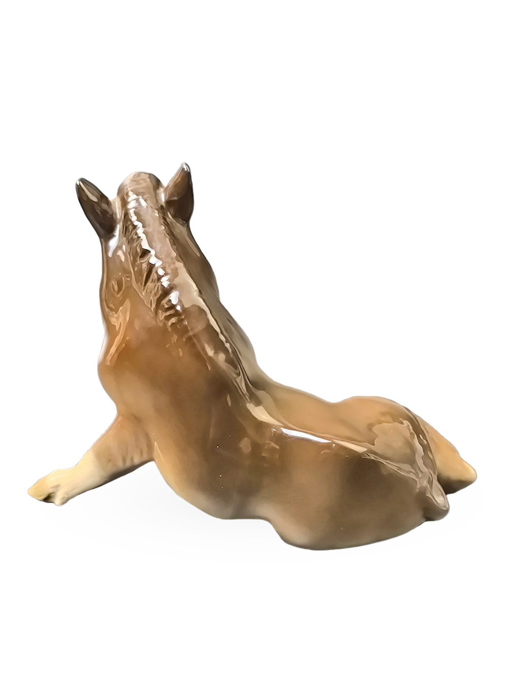 Фарфоровая статуэтка "Кабан секач" (Вепрь) ЛФЗ