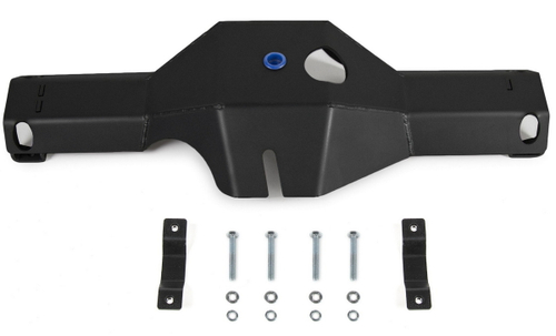 Защита дифференциала заднего моста Rival для Toyota Hilux VIII (V - 2.4D; 2.8D) 4WD 2015-2018/Toyota Hilux VIII рестайлинг (V - 2.8D) 4WD 2018-2020 2020-н.в., сталь 3 мм, с крепежом, штампованная, 2111.9527.1.3