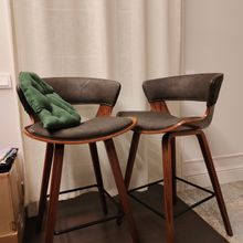 Полубарный стул Krone коричневый