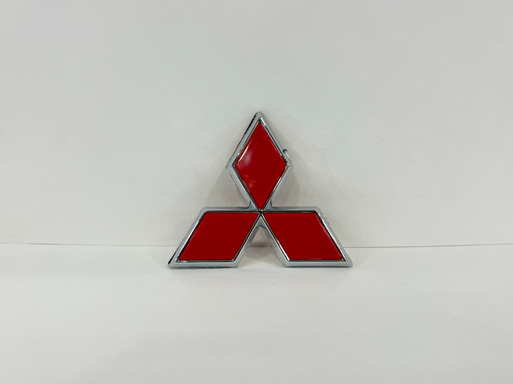 HH-104 (6.5 см) / Логотип (шильдик, надпись, эмблема) "Mitsubishi" 6.5 см для крышки багажника / решетки радиатора / капота (1 шт.)