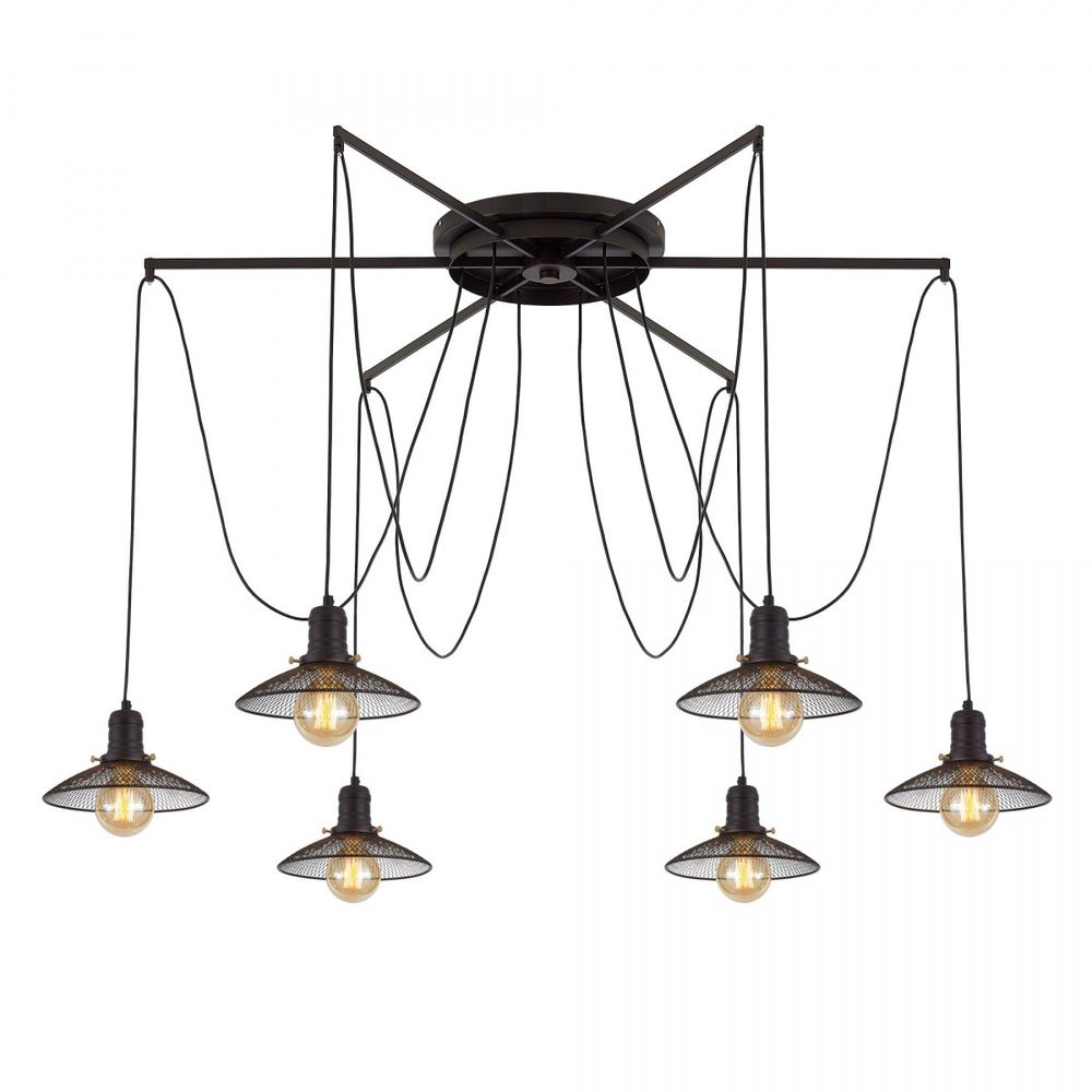 Citilux Эдисон CL451262 Люстра паук Венге