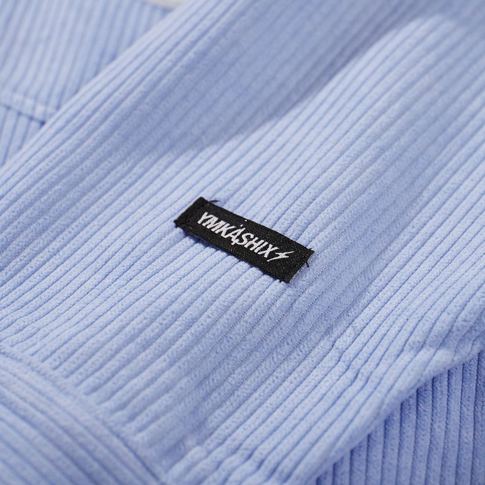 Рубашка YMKASHIX Velvet Button Сиреневая