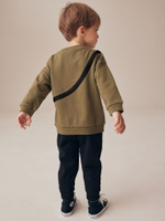 Толстовка и джоггеры в комплекте для мальчика Next N96-364, Черный, Хаки