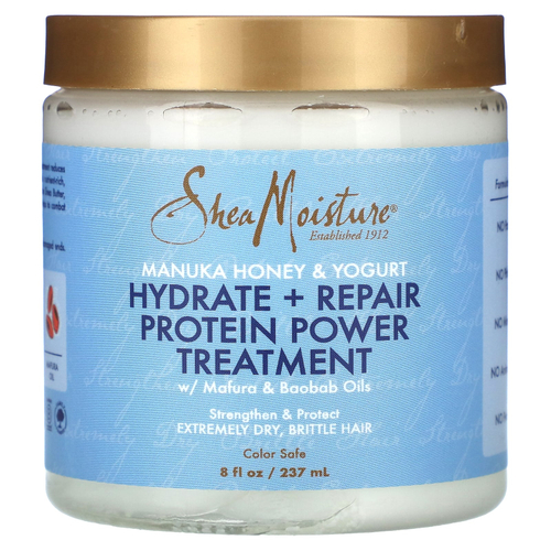 SheaMoisture, Manuka Honey & Yogurt, увлажняющий и восстанавливающий протеиновый комплекс, 237 мл (8 жидк. унц.)