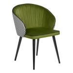 Стул Bradex Home Paola зеленый с жаккардом