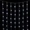Светодиодный мерцающий облегченный занавес 2*3 м, 220V., 600 холодных белых LED ламп, прозрачный ПВХ, Beauty Led (PCL600NOTBL-10-2W)