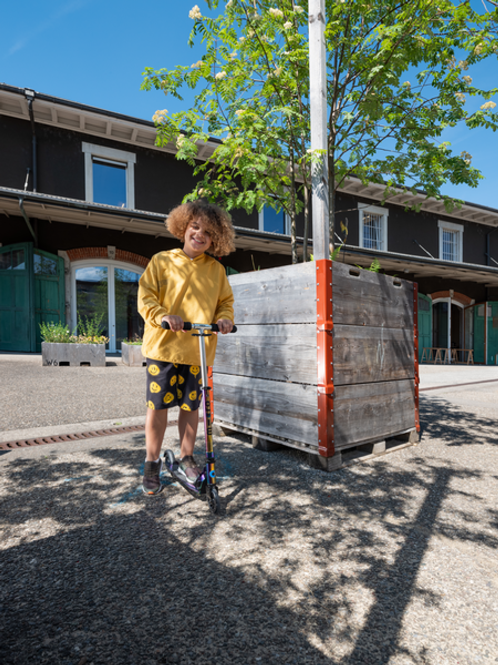 Самокат Micro Sprite LED Неохром