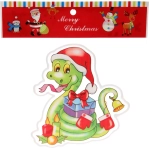 Наклейка на стекло «Змеиный переполох» 20*20 см