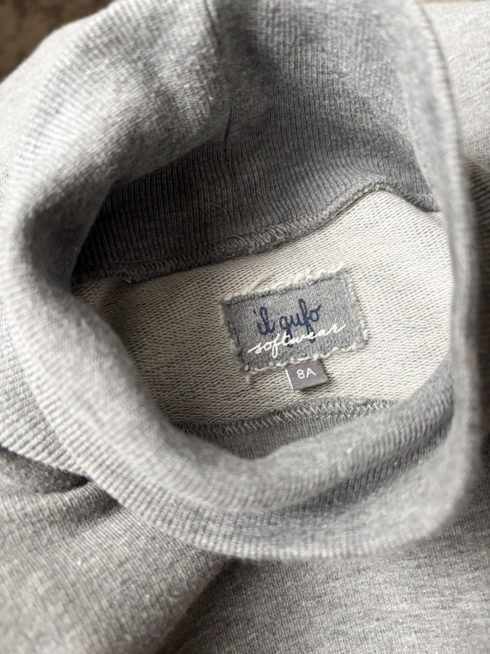 Хлопковое платье свитер Il Gufo, 128