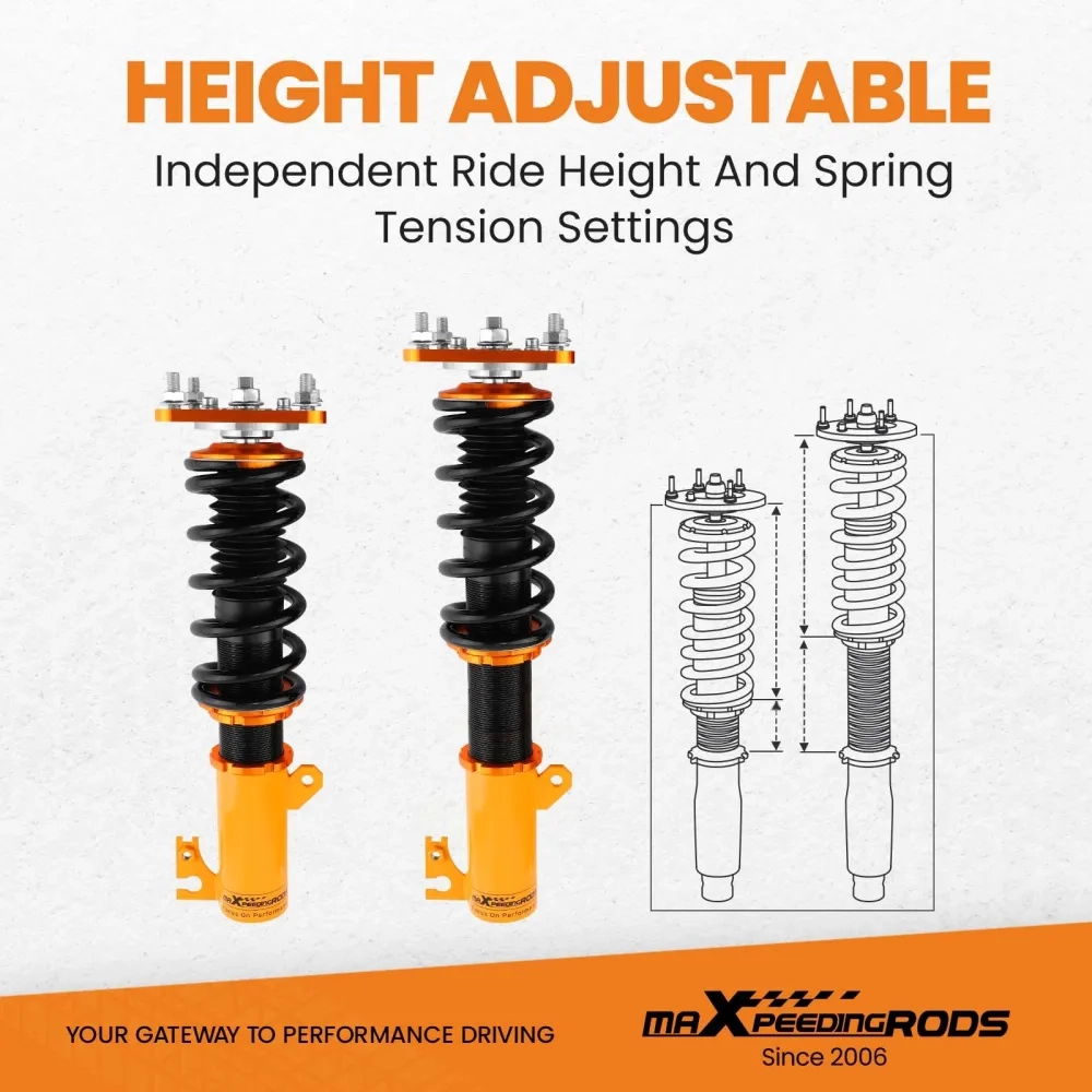 Coilovers Kit подходит для автомобиля Mazda Protege ES 1999-2002 1.8L 2.0L Shock Absorbers Struts