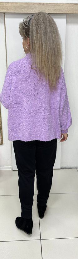 Буклированный джемпер в лавандовом цвете