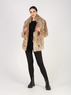 Дубленка зимняя шуба натуральная короткая