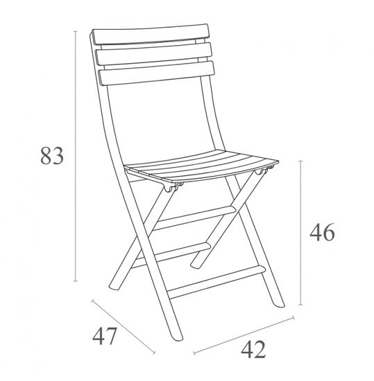 Стул пластиковый складной Helen