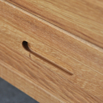 Кровать двуспальная 180х200 Мелания с местом для хранения, из массива дуба