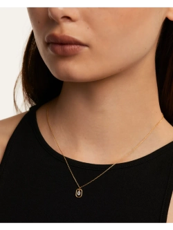 Колье женское PDPaola Мини-Буква O серебро 925 пробы покрытое золотом 750 пробы CO01-526-U