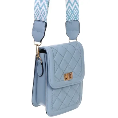 Сумка женская через плечо «Шанти», цвет небесный, 19*6,5*13*3,5см (лейбл Ultramarine)