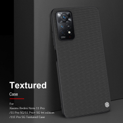 Тонкий текстурный чехол из нейлонового волокна от Nillkin для Xiaomi Redmi Note 11 Pro Global и Redmi Note 12 Pro 4G, серия Textured Case