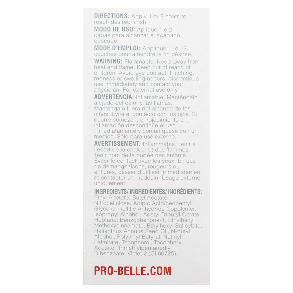 Probelle, Top Coat Sealer, 15 мл (0,5 жидк. унц.)