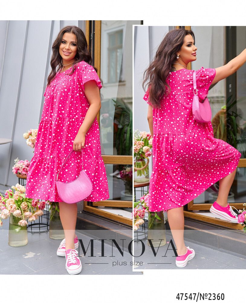 Платье 2360-малиновый Minova